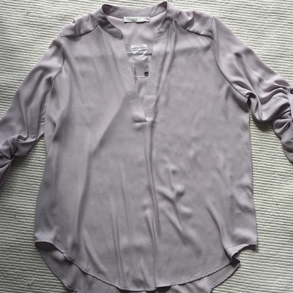 Lush light lavender blouse